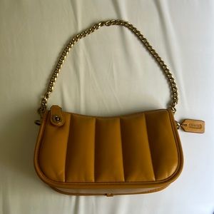 Coach Purse Swinger 20 with Quilting in the color Brass/Buttercup
